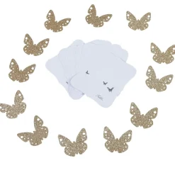 Marque place papillon doré x12-Gifi Clearance