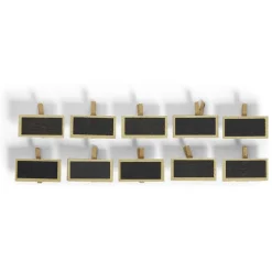 Marque place pince bois avec ardoise x10-Gifi New