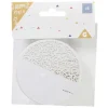 Marque place rond effet dentelle x 6-Gifi Online