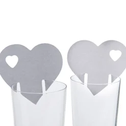 Marque verre coeur gris x10-Gifi Sale