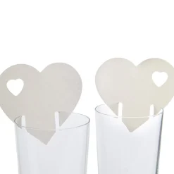 Marque verre coeur ivoire x10-Gifi Online