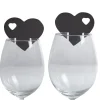 Marque verre coeur noir x10-Gifi Hot