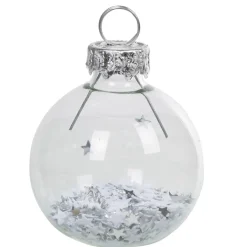 Marque-place de Noël blanc et argent x 6-Gifi Clearance