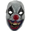 Masque adulte Halloween clown terrifiant gris-Gifi Clearance