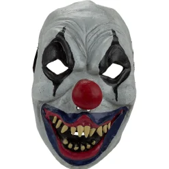 Masque adulte Halloween clown terrifiant gris-Gifi Clearance