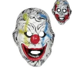 Masque adulte Halloween clown terrifiant 2 faces-Gifi Sale