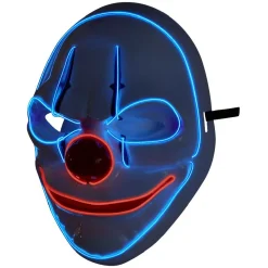 Masque adulte Halloween clown LED-Gifi Outlet