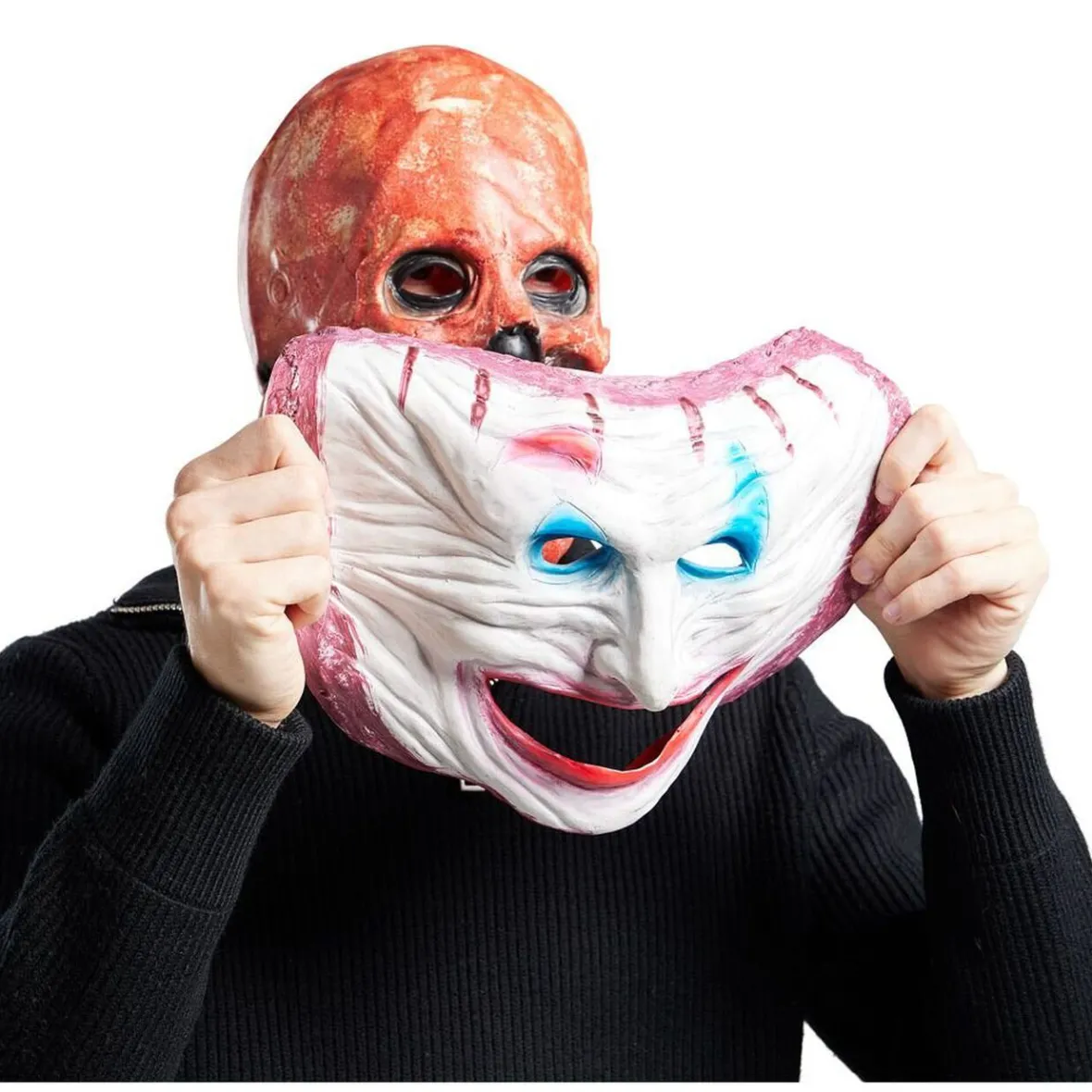 Masque adulte Halloween 2-en-1-Gifi Online