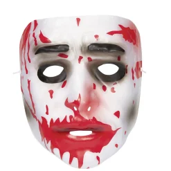 Masque adulte Halloween semi transparent sang dégoulinant-Gifi Discount