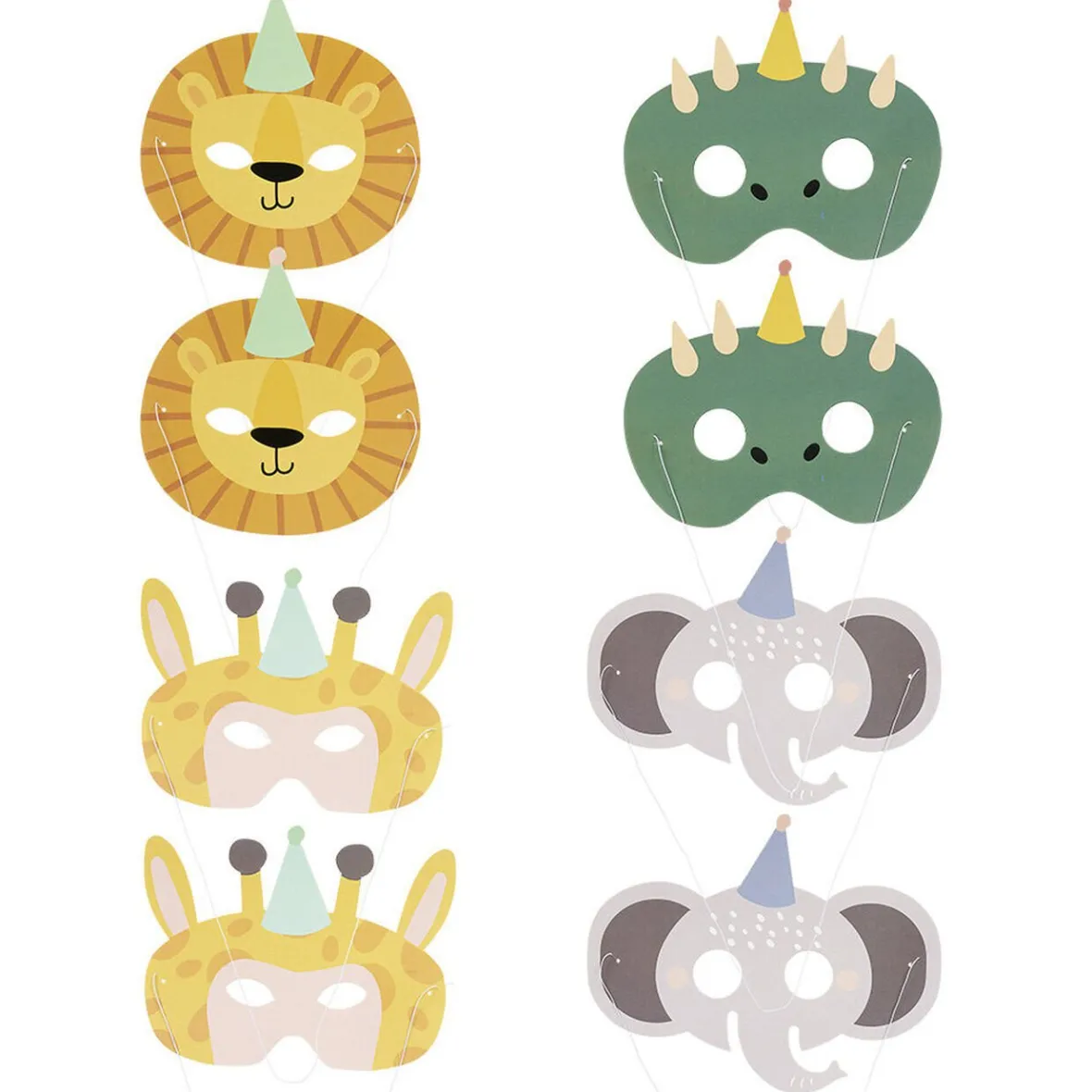 Masque animaux sauvage x8-Gifi