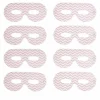 Masque de fête motif zig zag blanc et rose en carton x 8-Gifi Discount