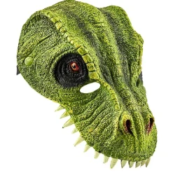 Masque enfant dinosaure vert-Gifi Online