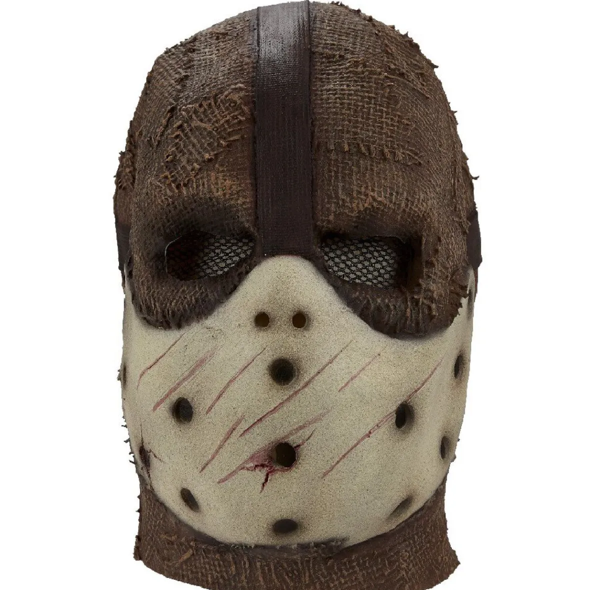 Masque horreur Halloween latex marron-Gifi Outlet