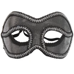 Masque loup vénitien noir et gris argenté-Gifi Hot