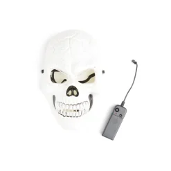 Masque squelette Halloween à LED-Gifi Online