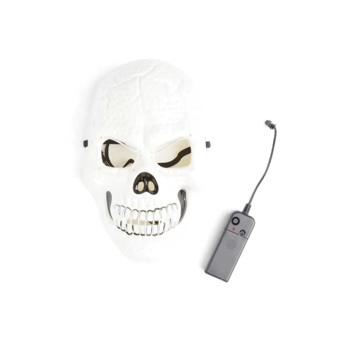 Masque squelette Halloween à LED-Gifi Online