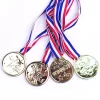 Médaille dorée lanière bleu blanc rouge x4-Gifi Best