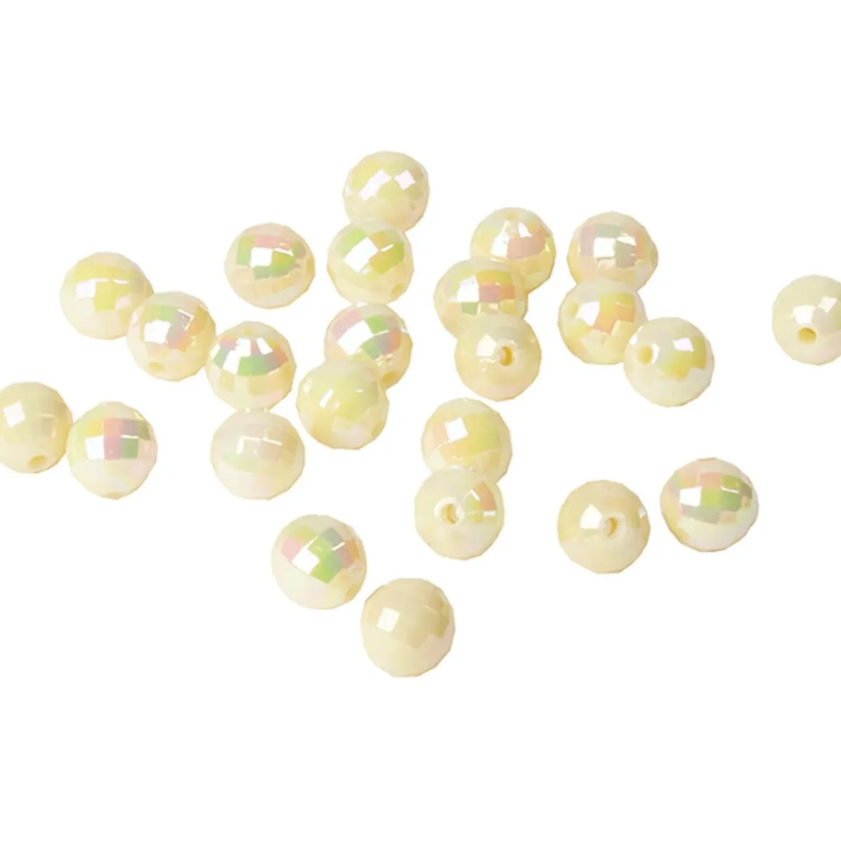 Mini boule décorative ivoire x24-Gifi Outlet