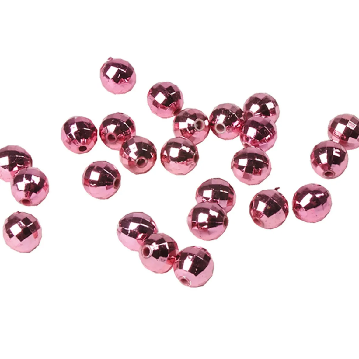 Mini boule décorative rose fuchsia x24-Gifi Outlet