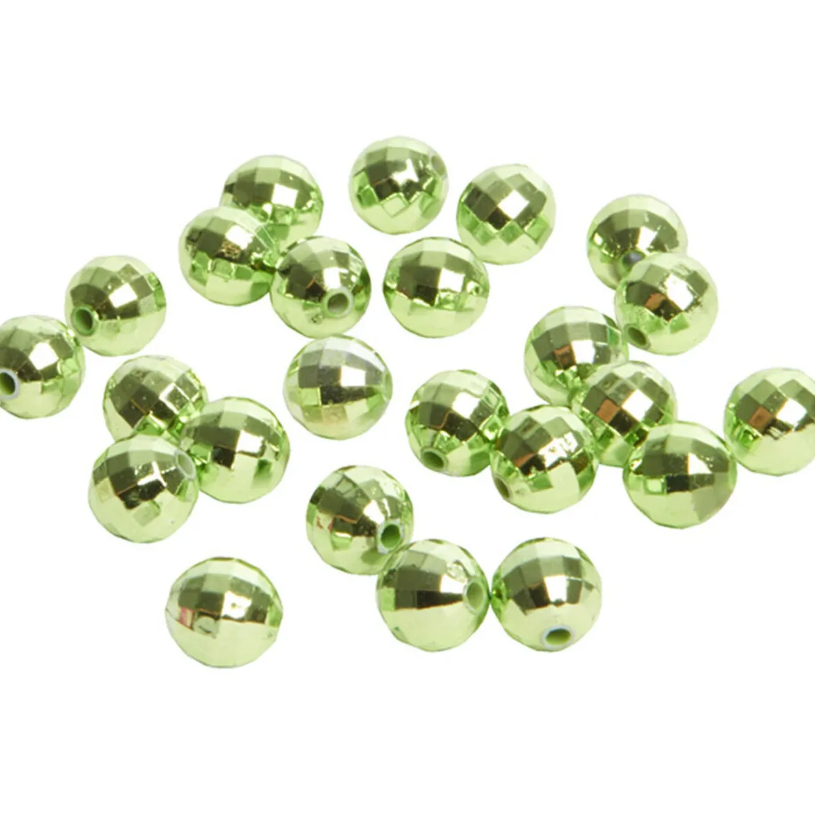 Mini boule décorative verte anis x24-Gifi Discount