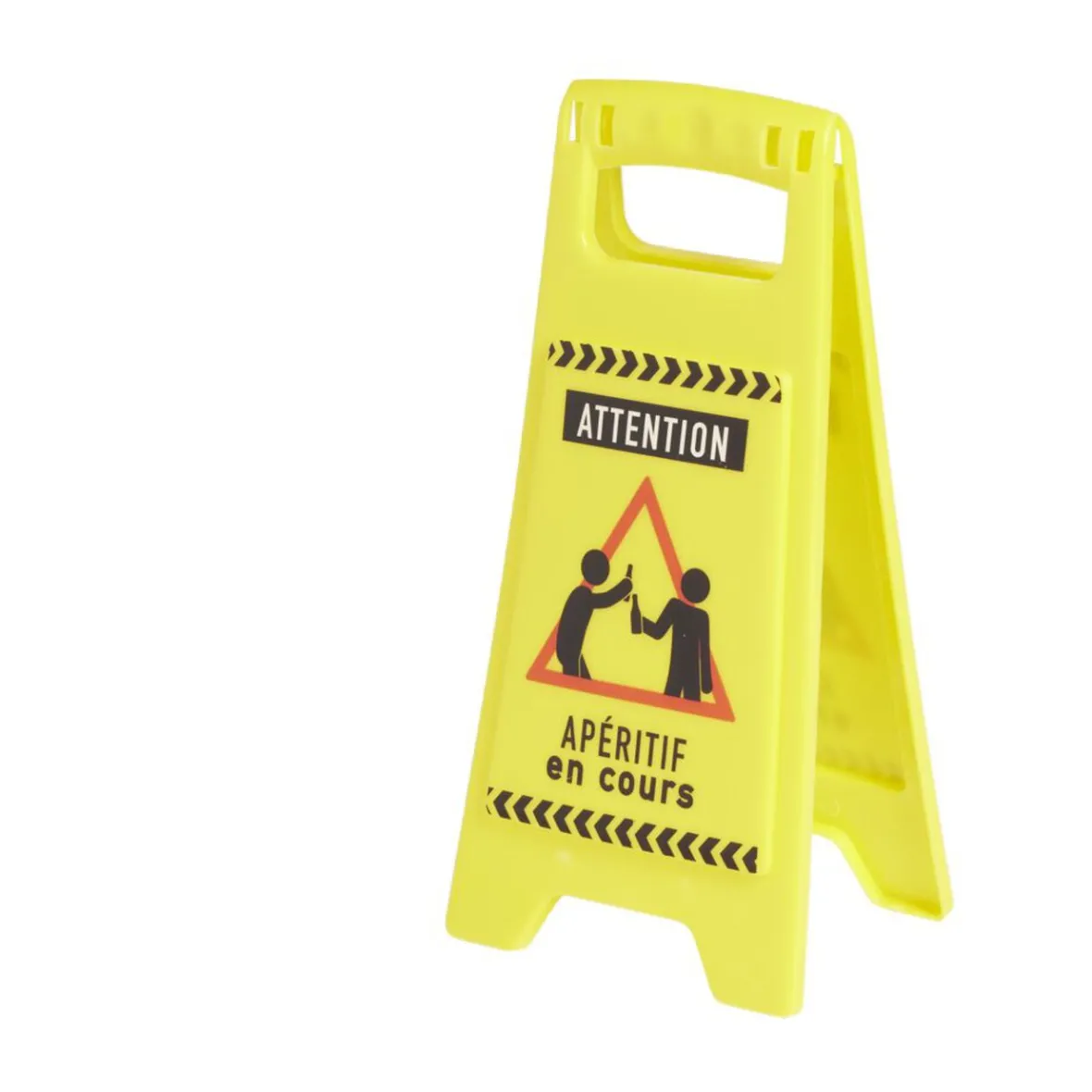 Mini panneau "Attention apéritif en cours" H24,5cm-Gifi Sale