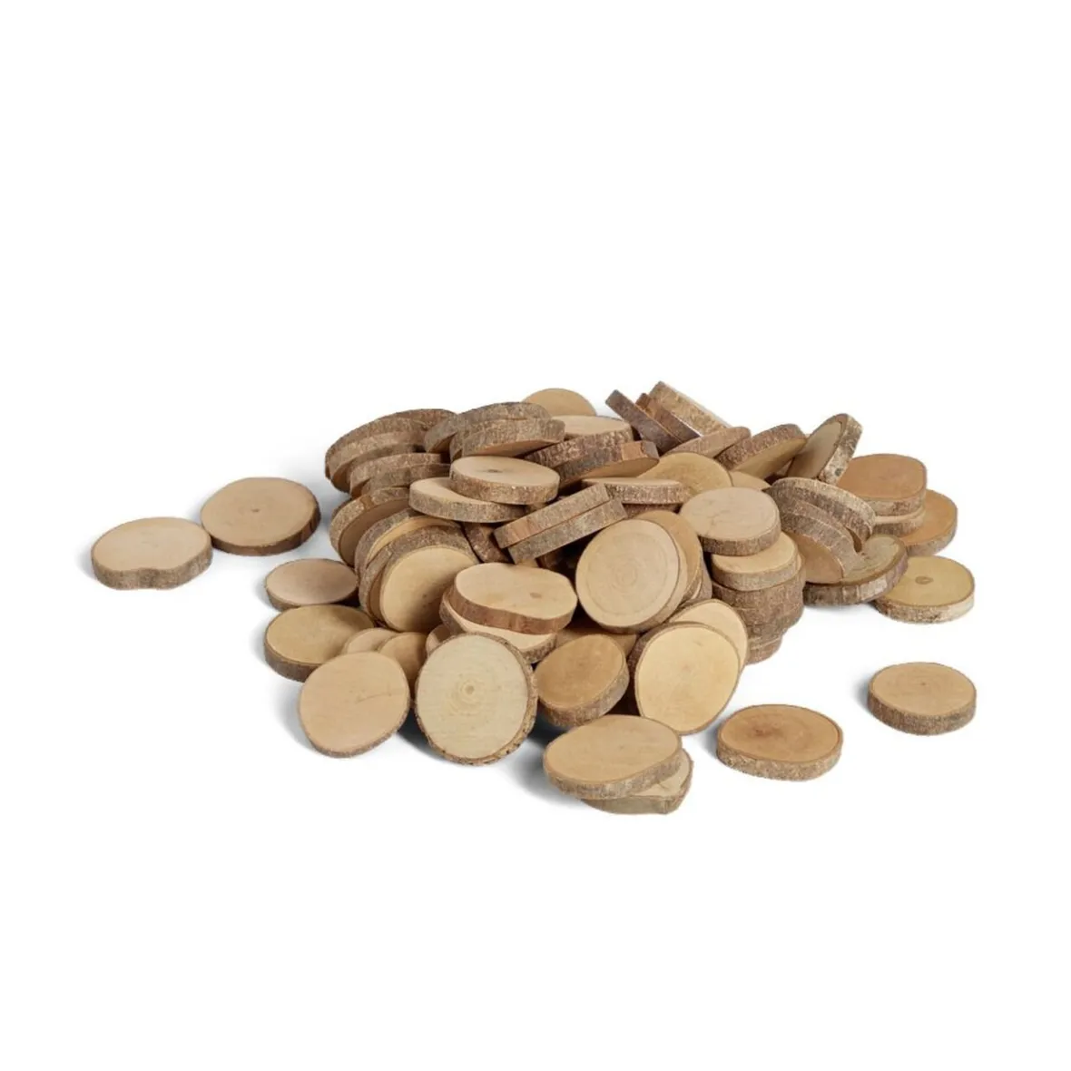 Mini rondin de bois Ø5cm dans filet 100 pièces-Gifi Best