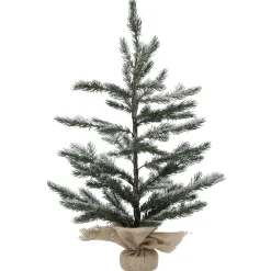 Mini sapin de Noël artificiel vert pailleté argenté-Gifi Sale