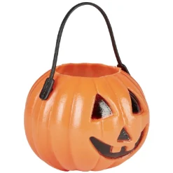 Mini seau à bonbon Halloween citrouille x6-Gifi