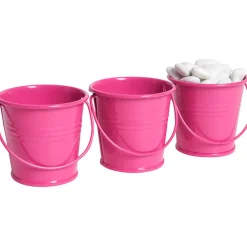 Mini seau rose fuchsia x3-Gifi Clearance