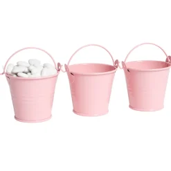 Mini seau rose x3-Gifi New