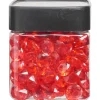 Minis diamants décoratifs rouges transparents-Gifi