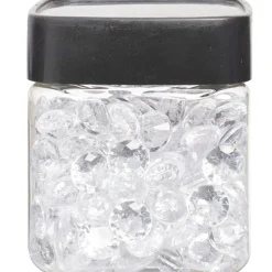 Minis diamants décoratifs blancs transparents-Gifi Discount