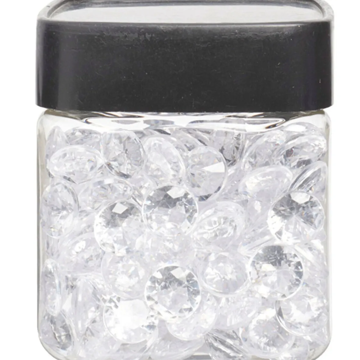 Minis diamants décoratifs blancs transparents-Gifi Discount