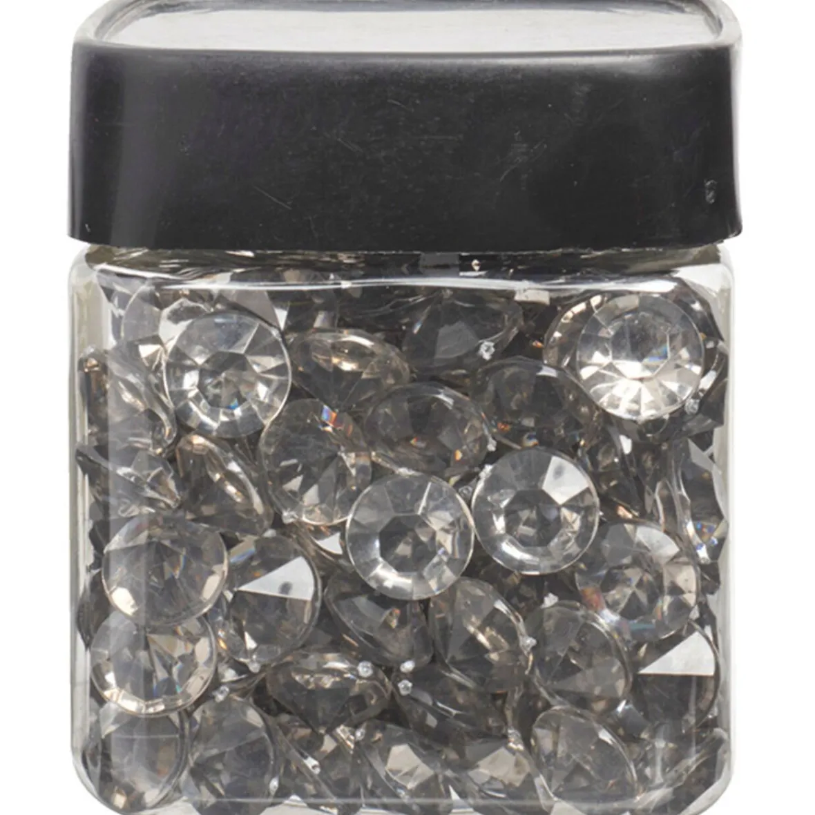 Minis diamants décoratifs argentés transparents-Gifi Outlet