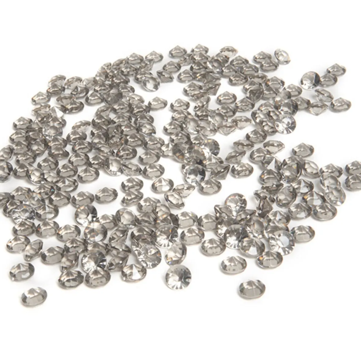 Minis diamants décoratifs argentés transparents-Gifi Outlet