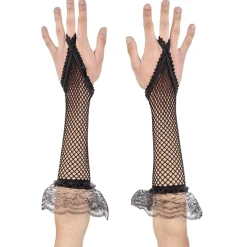 Mitaine gothique en résille avec noeud en dentelle-Gifi Sale