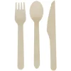 Ménagère bois de bouleau fourchette couteau cuillère x150-Gifi Online