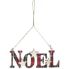 Mot Noël à suspendre en bois décoration vintage-Gifi Sale