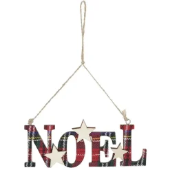Mot Noël à suspendre en bois décoration vintage-Gifi Sale