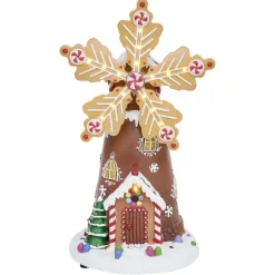 Moulin à vent lumineux musical animé 18LED H22cm-Gifi Hot