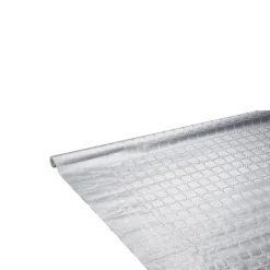 Nappe damassée argentée en papier 6 m-Gifi Clearance