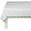 Nappe damassée blanche bordure houx-Gifi Online