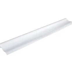 Nappe damassée blanche en papier 8 m-Gifi Outlet