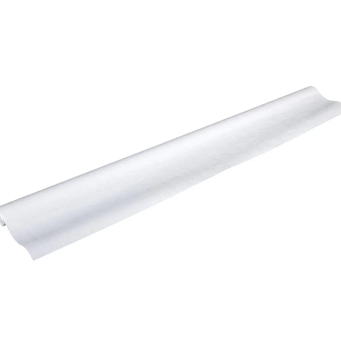 Nappe damassée blanche en papier 8 m-Gifi Outlet