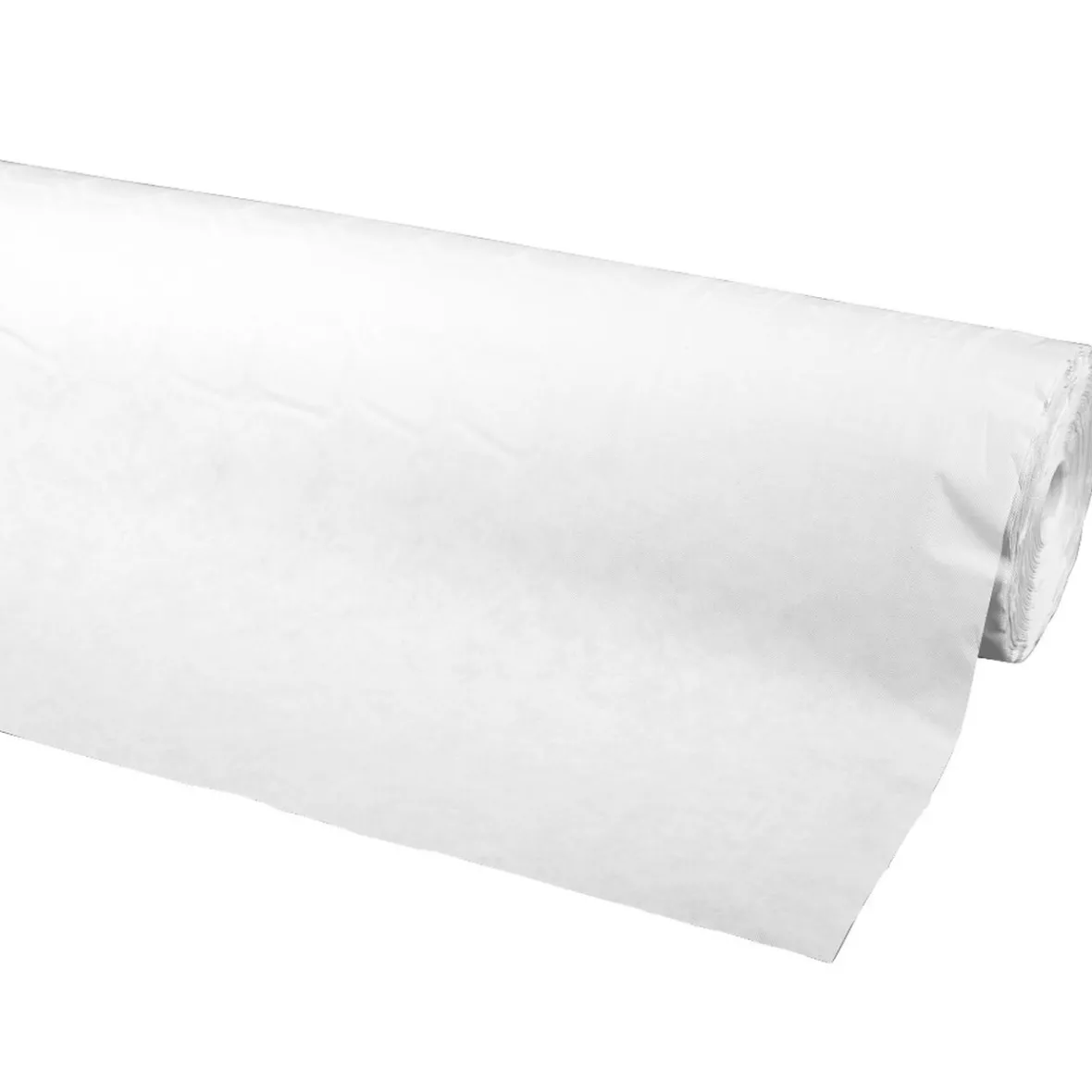 Nappe damassée blanche en papier 100 m-Gifi Clearance