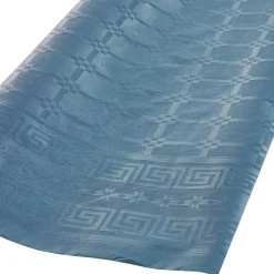 Nappe damassée bleu canard en papier 6 m-Gifi Clearance