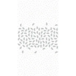 Nappe damassée en papier blanc motif plumes-Gifi Discount