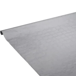 Nappe damassée gris clair en papier 6 m-Gifi