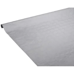 Nappe damassée gris clair en papier 6 m-Gifi