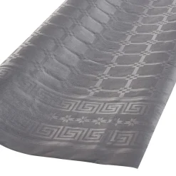 Nappe damassée gris foncé en papier 6 m-Gifi Online